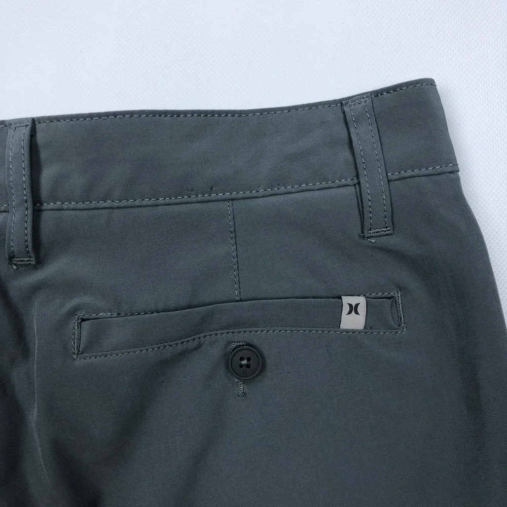 Hurley Hybrid Walk Shorts Gray Size 32 Stretch Quick Dry Boardshorts 9